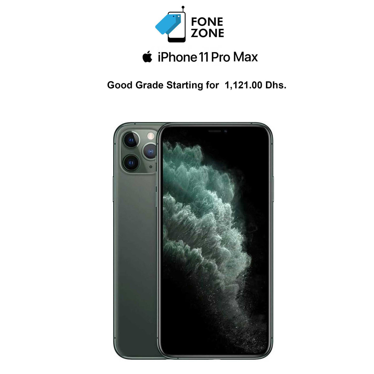 Apple iPhone 11 Pro Max Midnight Green From