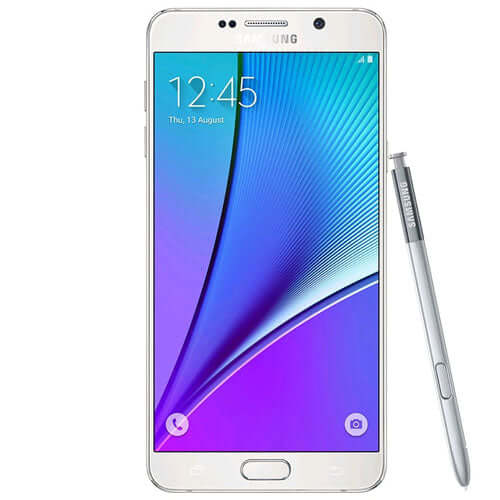 Samsung Galaxy Note 5 32GB in White Pearl with stylus pen