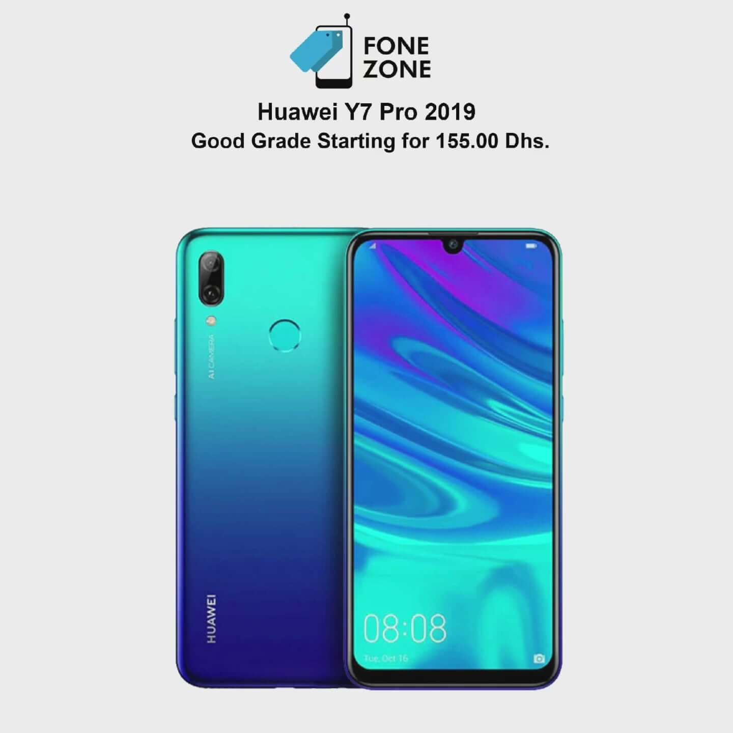 Huawei Y7 Pro 2019 64GB 4GB single sim in stunning Black