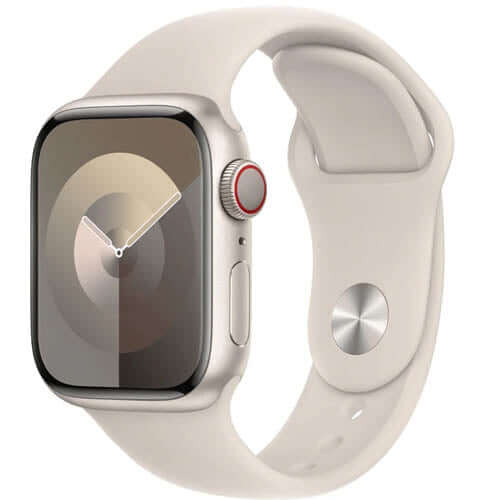 Apple Watch Series 9 [GPS + Cellular 41mm] Smartwatch with Starlight Aluminum Case | KSA