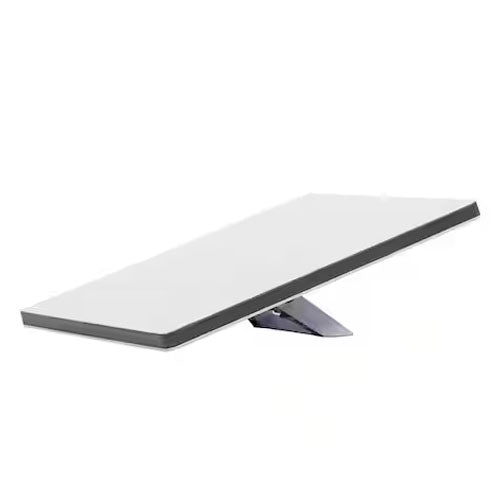 Starlink Mini satellite dish standing on a triangular base for high-speed internet access anywhere.