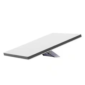 Starlink Mini satellite dish standing on a triangular base for high-speed internet access anywhere.