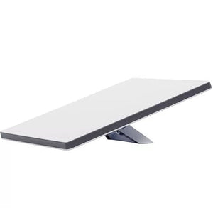 Starlink Mini satellite dish on a stand, designed for portable high-speed internet access anywhere.