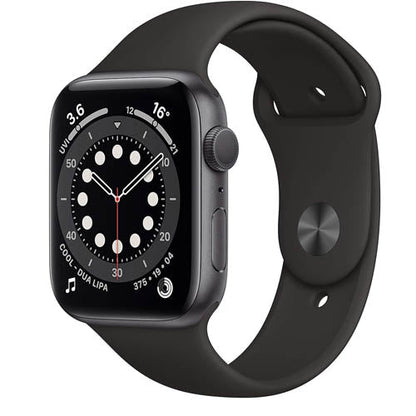 Apple Watch Series 6 (GPS, 40mm) - Space Grey Aluminium Case with Black Sport Band