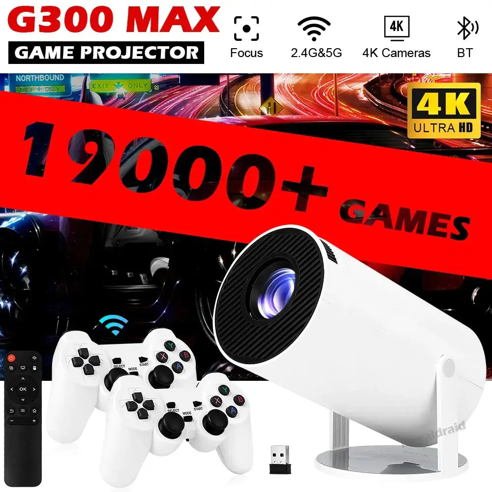 G300 MAX Wireless Controller projector in living room setup