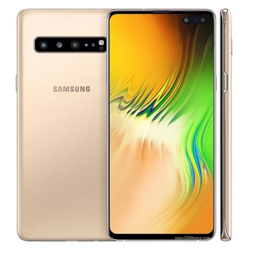 Samsung Galaxy S10 5G 128GB 6GB Ram Single Sim Royal Gold | Available at best price in KSA